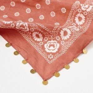 Llani Sasha Coin-Embellished Bandana in Mauve